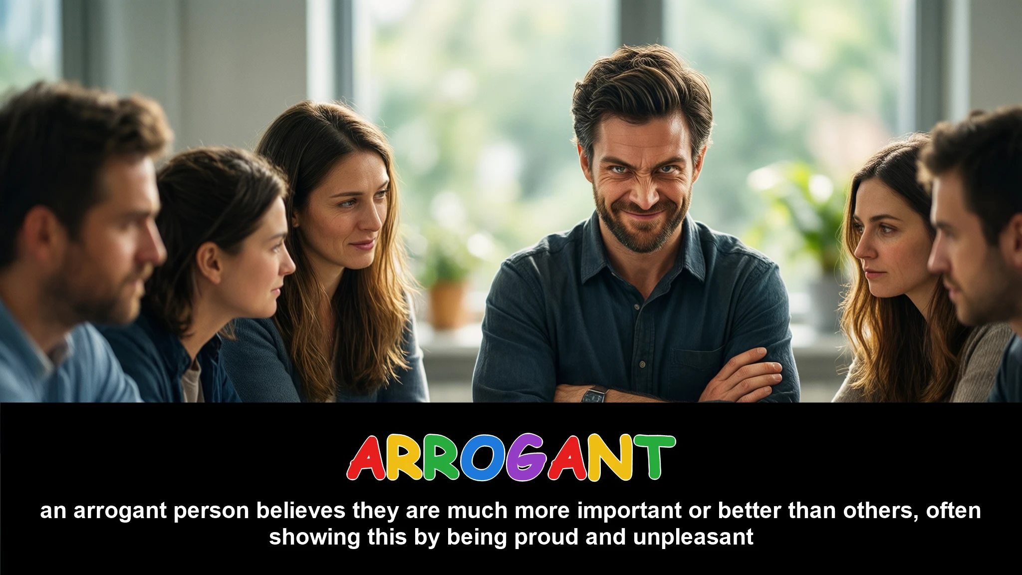 English Illustration for arrogant